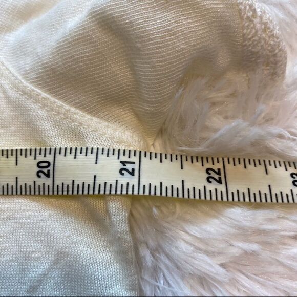 Artisan NY Pale Yellow 100% Linen Short Sleeve Top Size Small - Picture 8 of 8